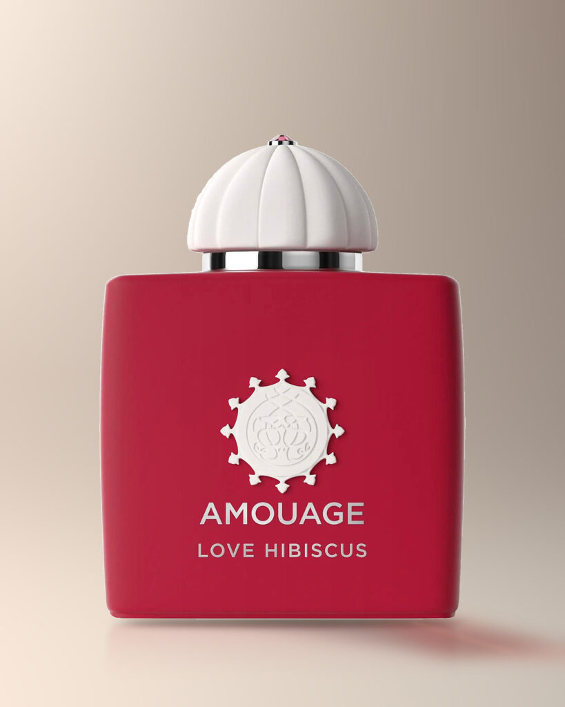 Flacon de parfum rouge