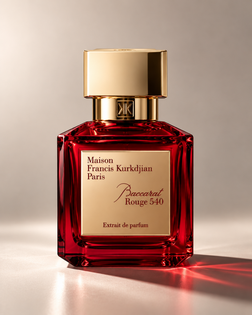Flacon de parfum rouge - Baccarat 540