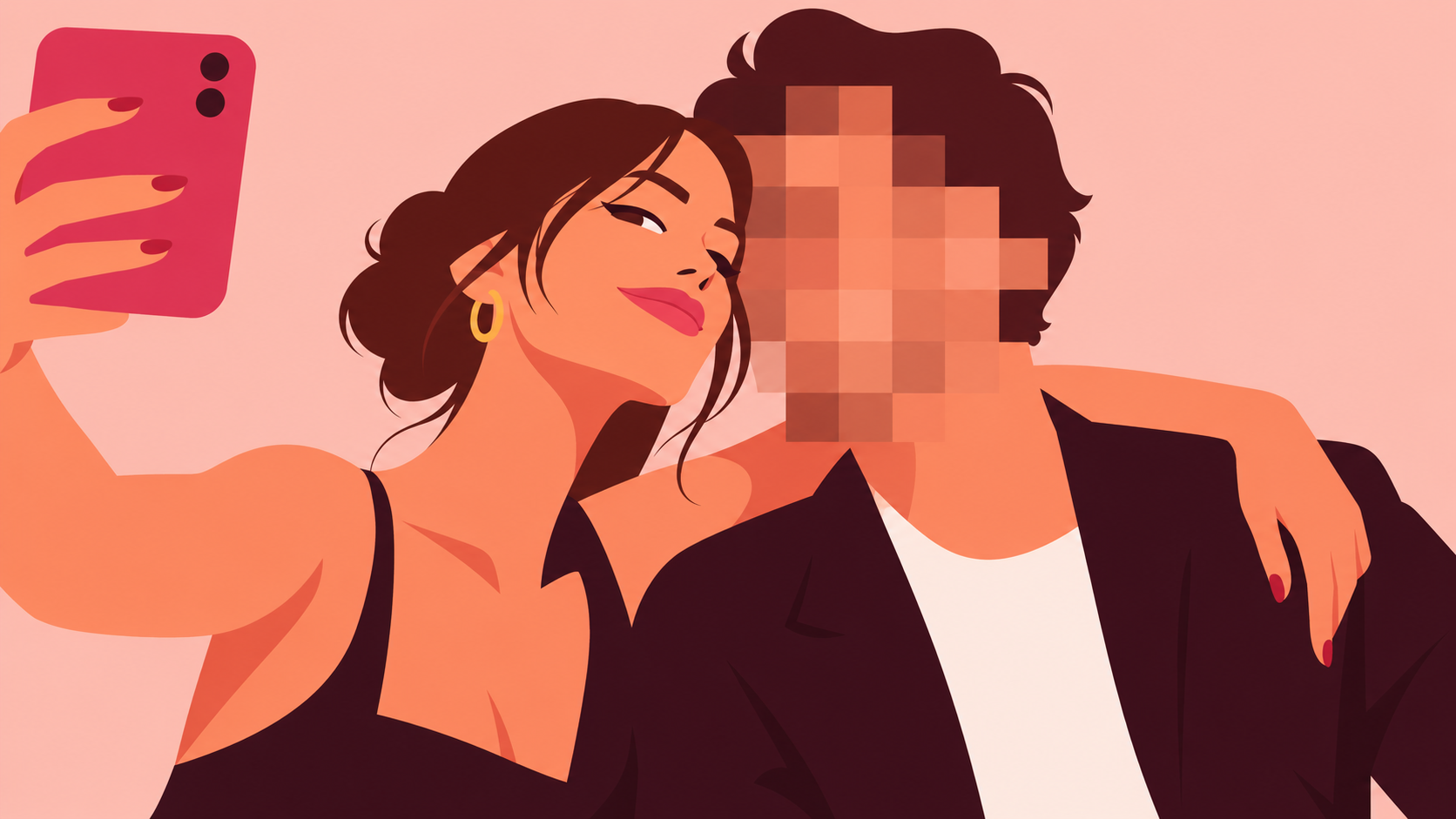 Selfie romantique